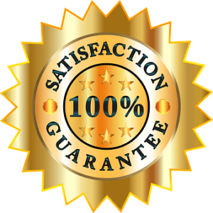 Satisfaction guaranteed sticker