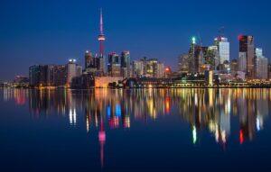 Toronto night landscape