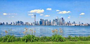 Ontario Lake and Toronto landscape